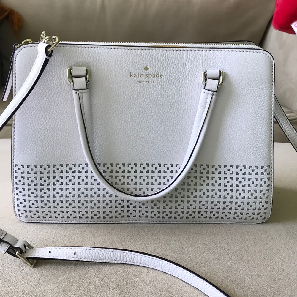Kate Spade White Eyelet Purse